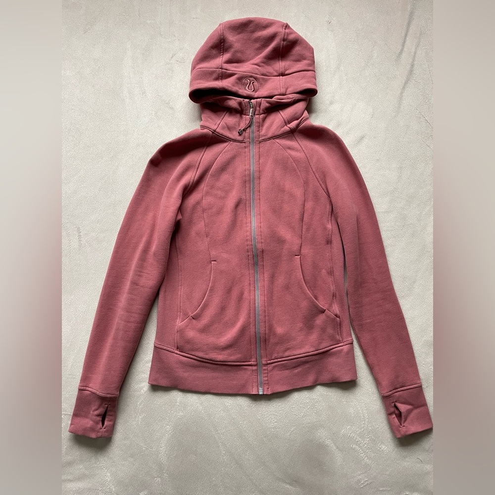 Lululemon Scuba Full-Zip Hoodie Size 6 Brier Rose
